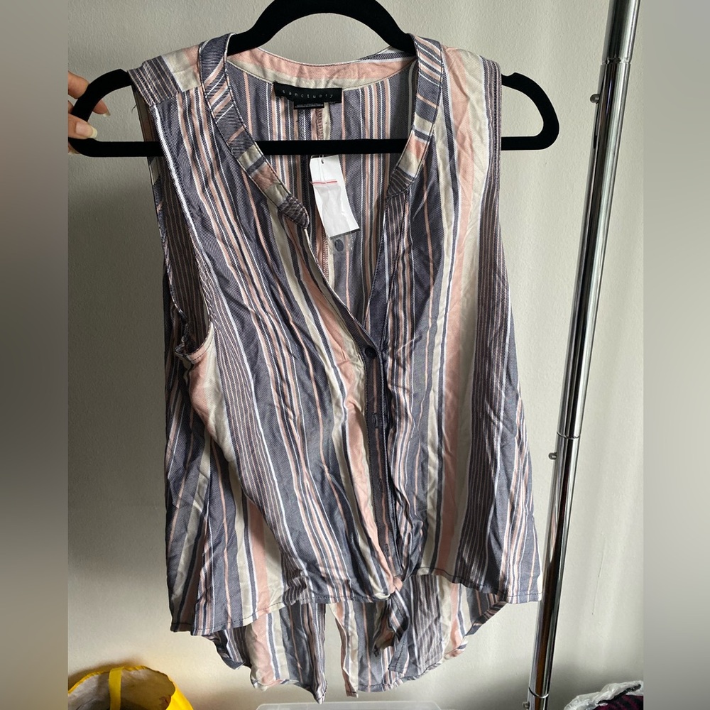 Sanctuary Multicolor Striped Blouse